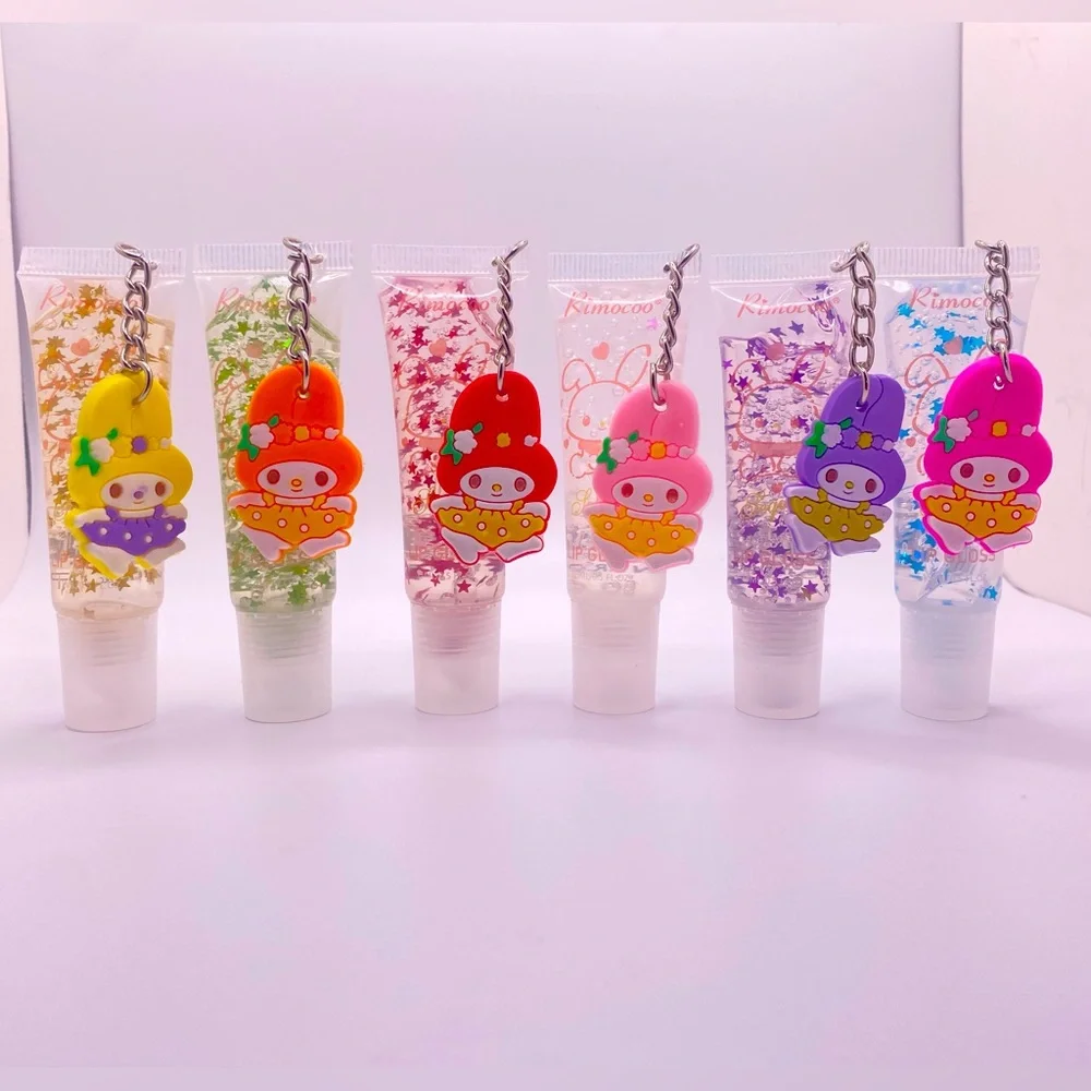 My Melody 6 Pack Glitter Lip Gloss - Color changing- Brand new - Picture 1 of 8
